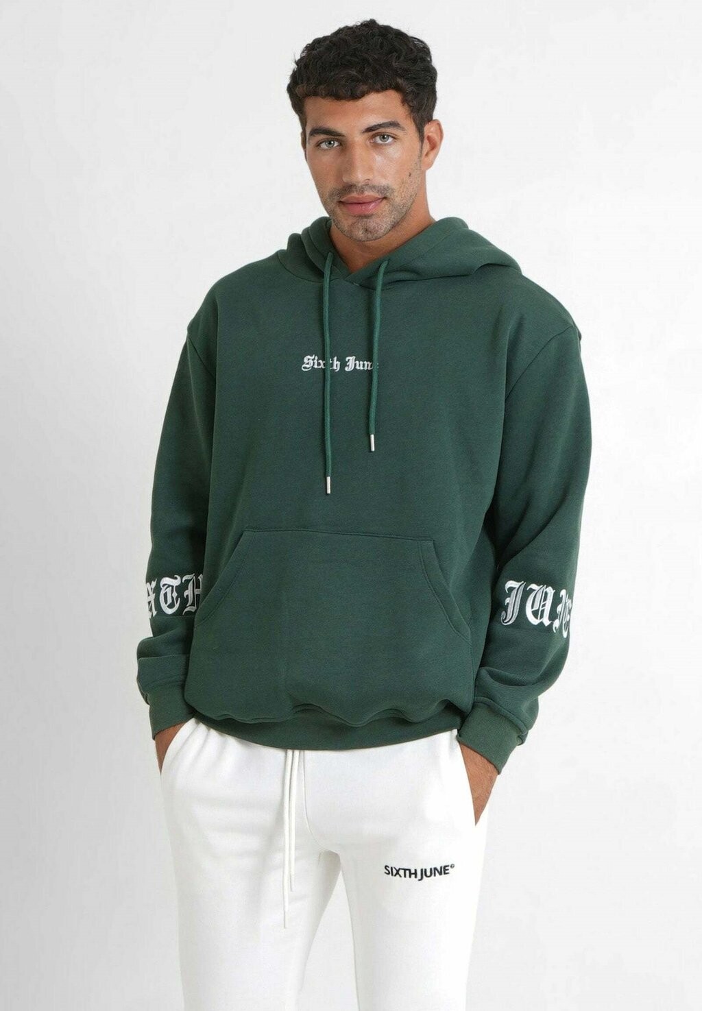 

Толстовка Crew Sixth June, цвет dark green