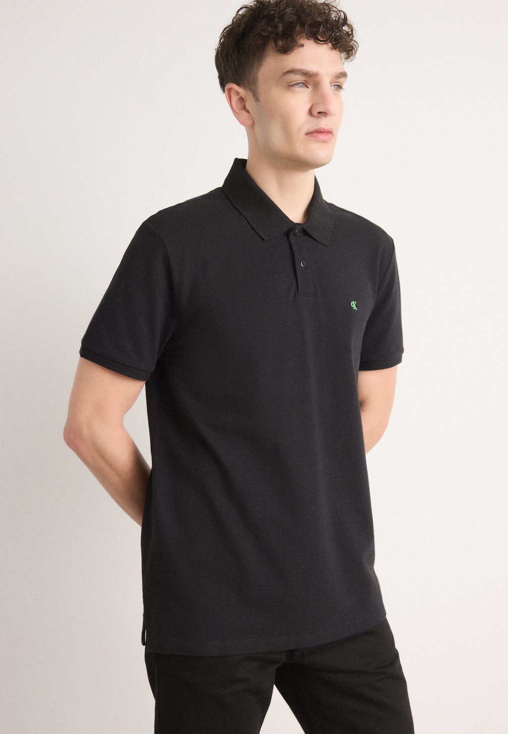 

Рубашка поло MONOGRAM Calvin Klein Jeans, черный