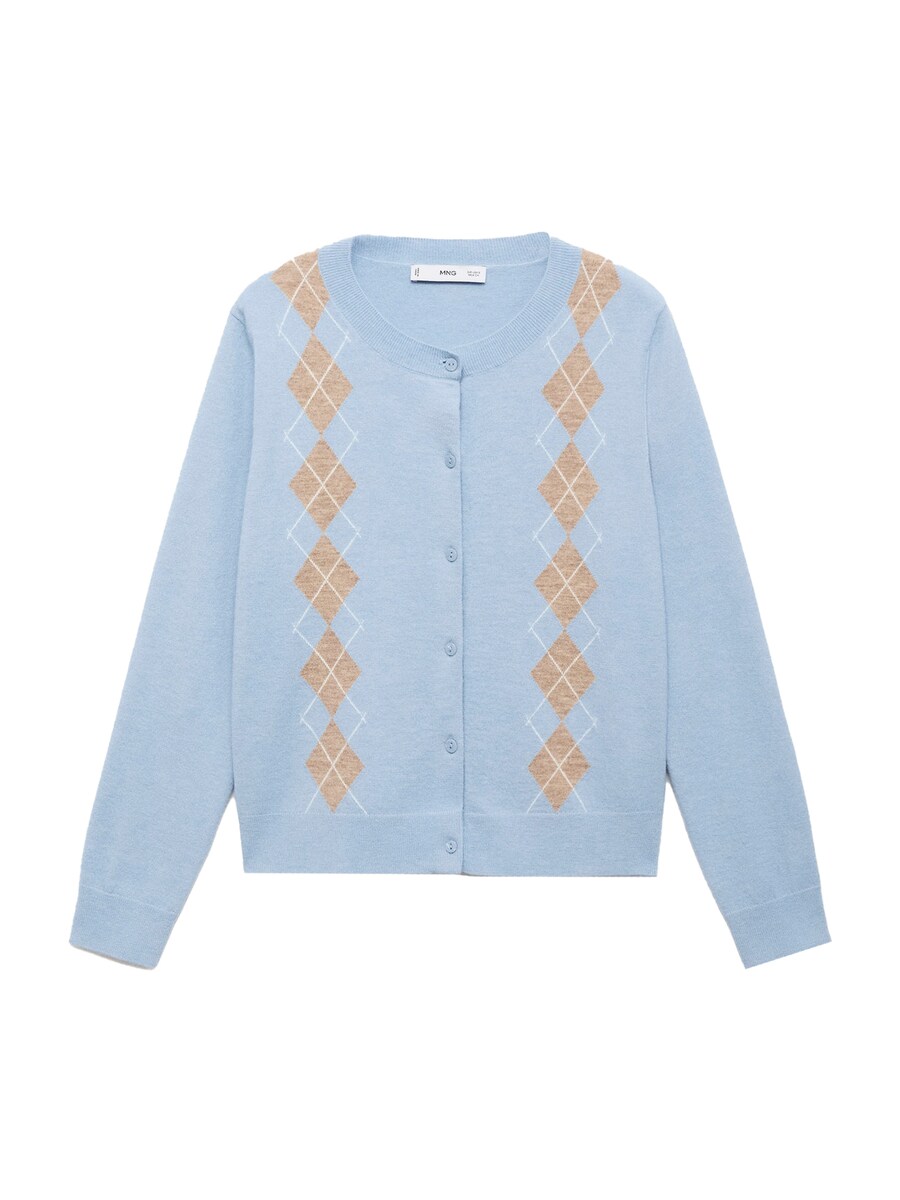 

Вязаный кардиган MANGO BIMBU, Light blue