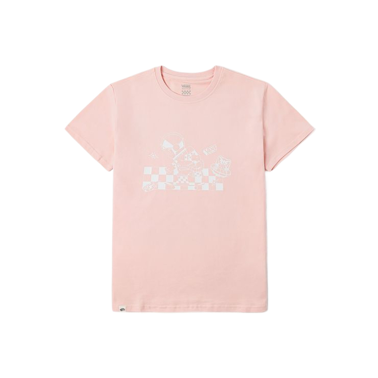 

Vans Обычная футболка женская розовая, Розовый, Vans Обычная футболка женская розовая