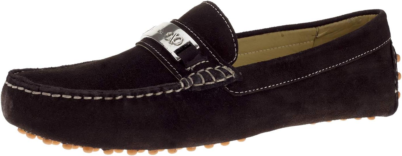 

Мужские замшевые кожаные лоферы DTI BB Signature Drefinno слипоны Dti Darya Trading, коричневый