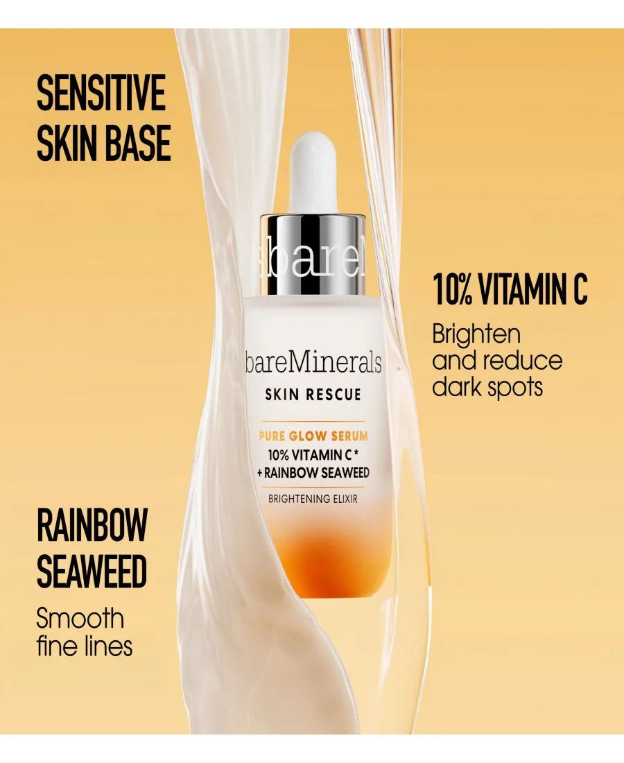 Бустер bareMinerals — Skin Rescue Pure Glow, , Pure Glow Serum- Skin Rescue — фото 4