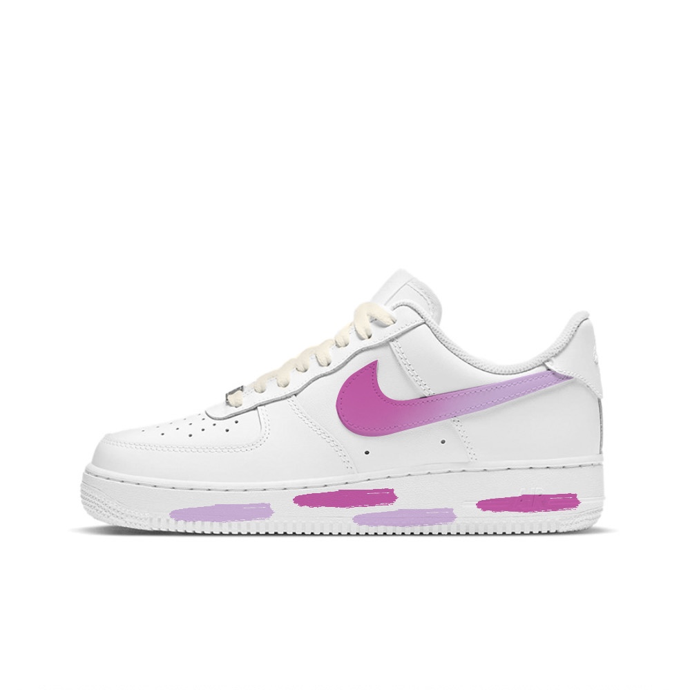 

Кроссовки Nike Air Force 1 Skateboarding Shoes Men Low-top Pink/Grey, серый/розовый