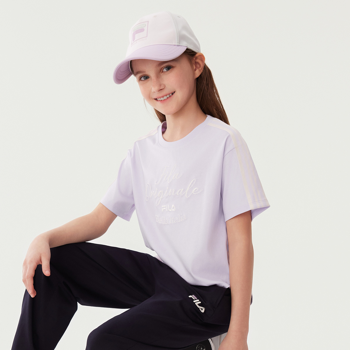 FILA KIDS Футболка stunning purple для подростков — фото 4