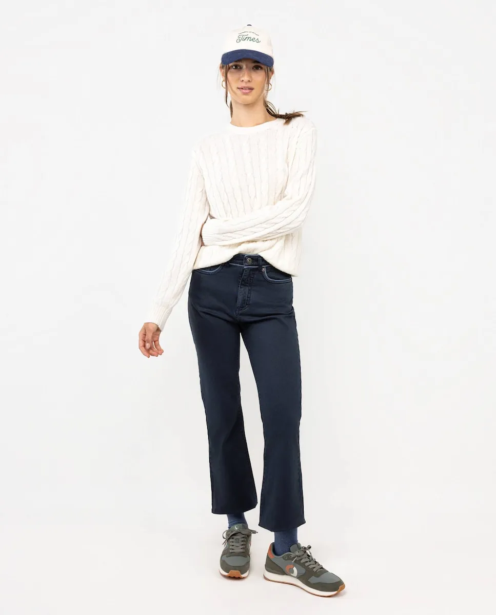 

Женские брюки с 5 карманами, однотонные El Ganso, темно-синий