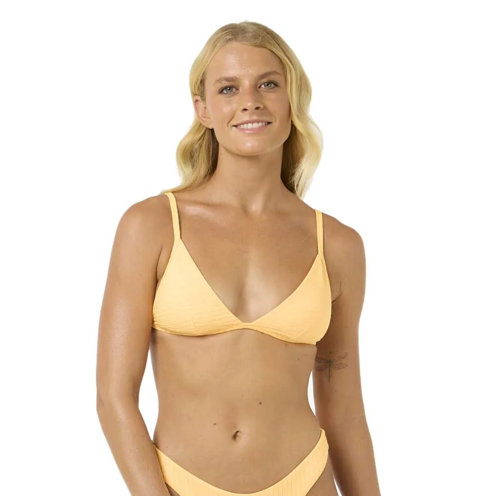 

Топ бикини Rip Curl Premium Surf Fixed Triangle, желтый