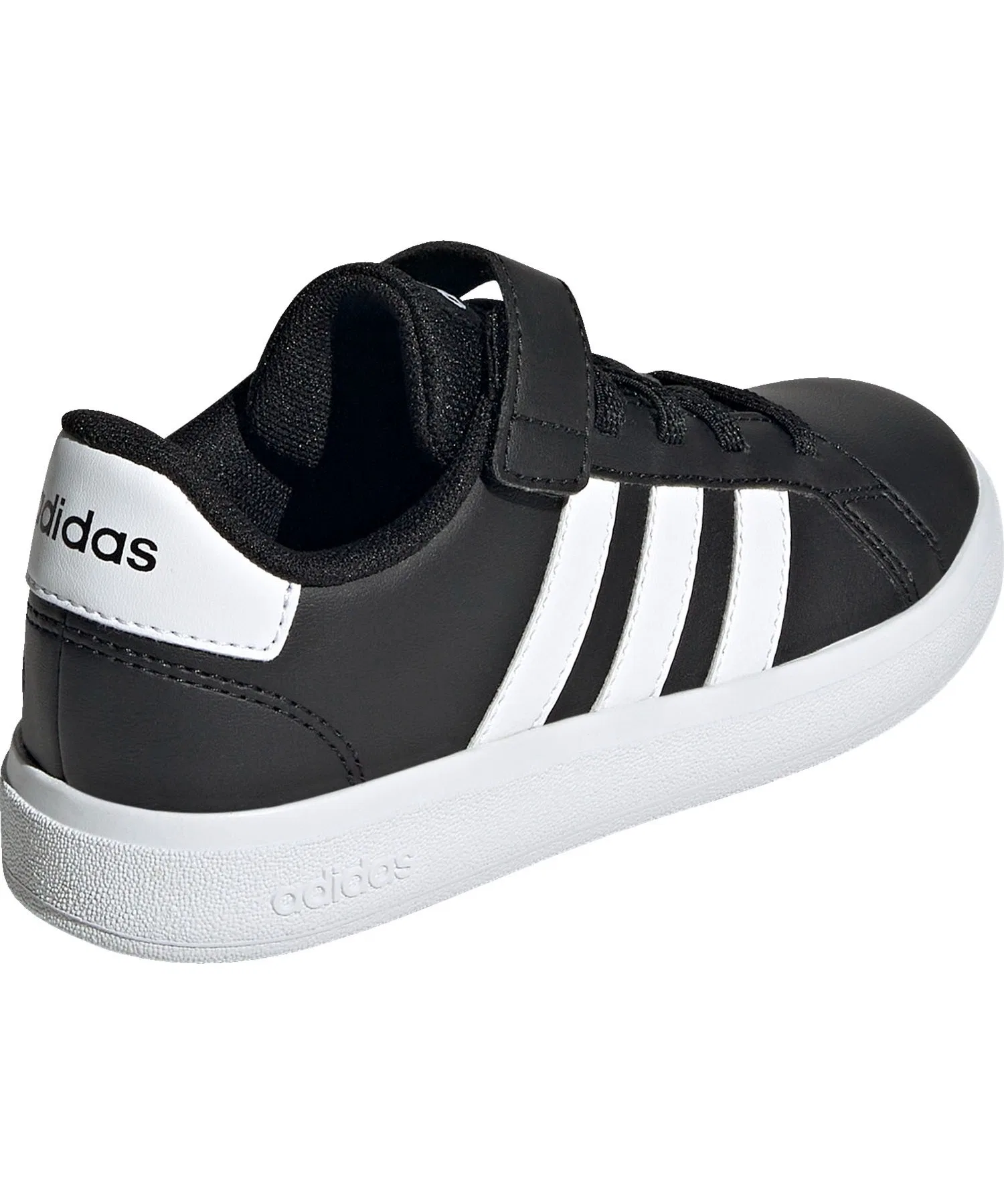 Детские кроссовки adidas GRANDCOURT 2.0 с липучками бело-чёрные — фото 4
