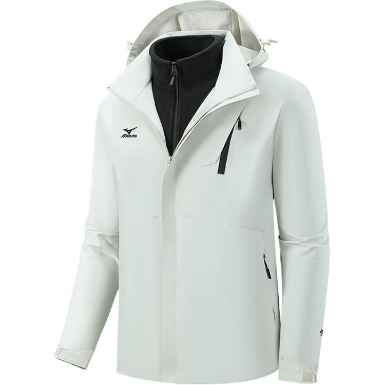 

Куртка унисекс С капюшоном Умеренные Другие Mizuno, misty lotus белый (liner included)