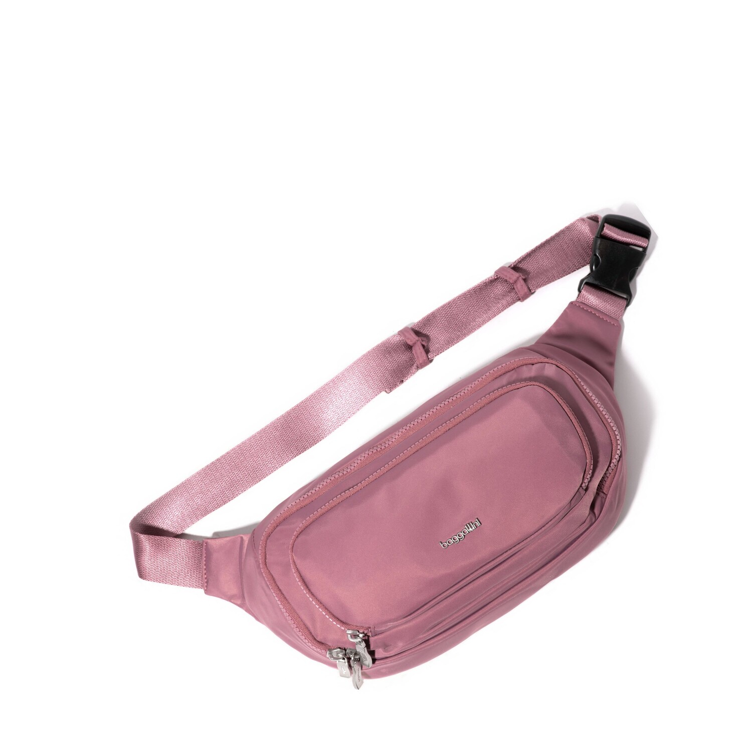 

Baggallini Большая поясная сумка On the Go, цвет Mauve Twill