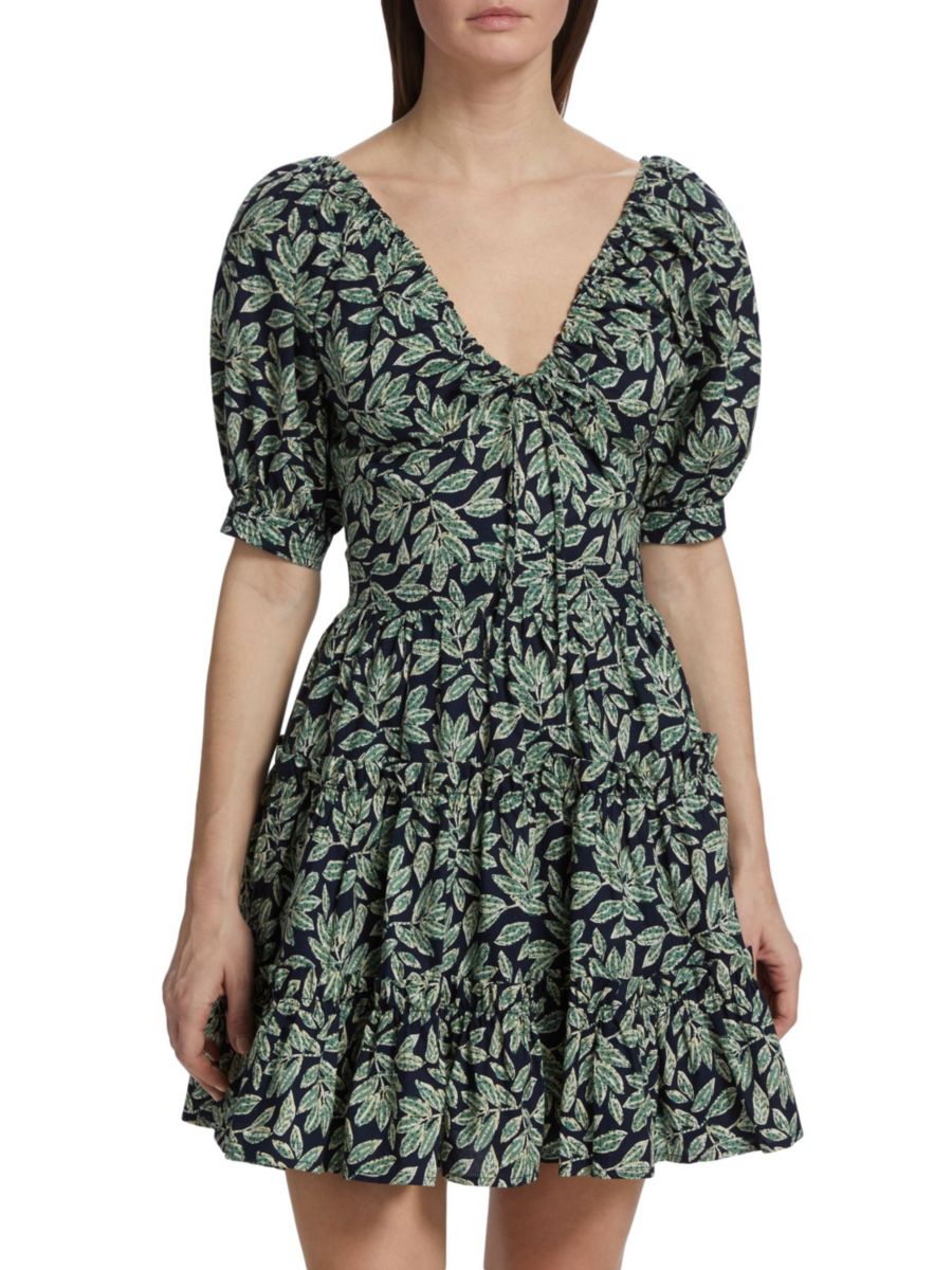 

Мини-платье Arielle Leaf Fit & Flare En Saison, цвет Forest Navy