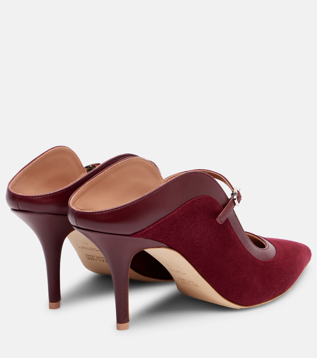 Delphi 70 мюли из замши Malone Souliers, Rosewood\Rosewood — фото 2