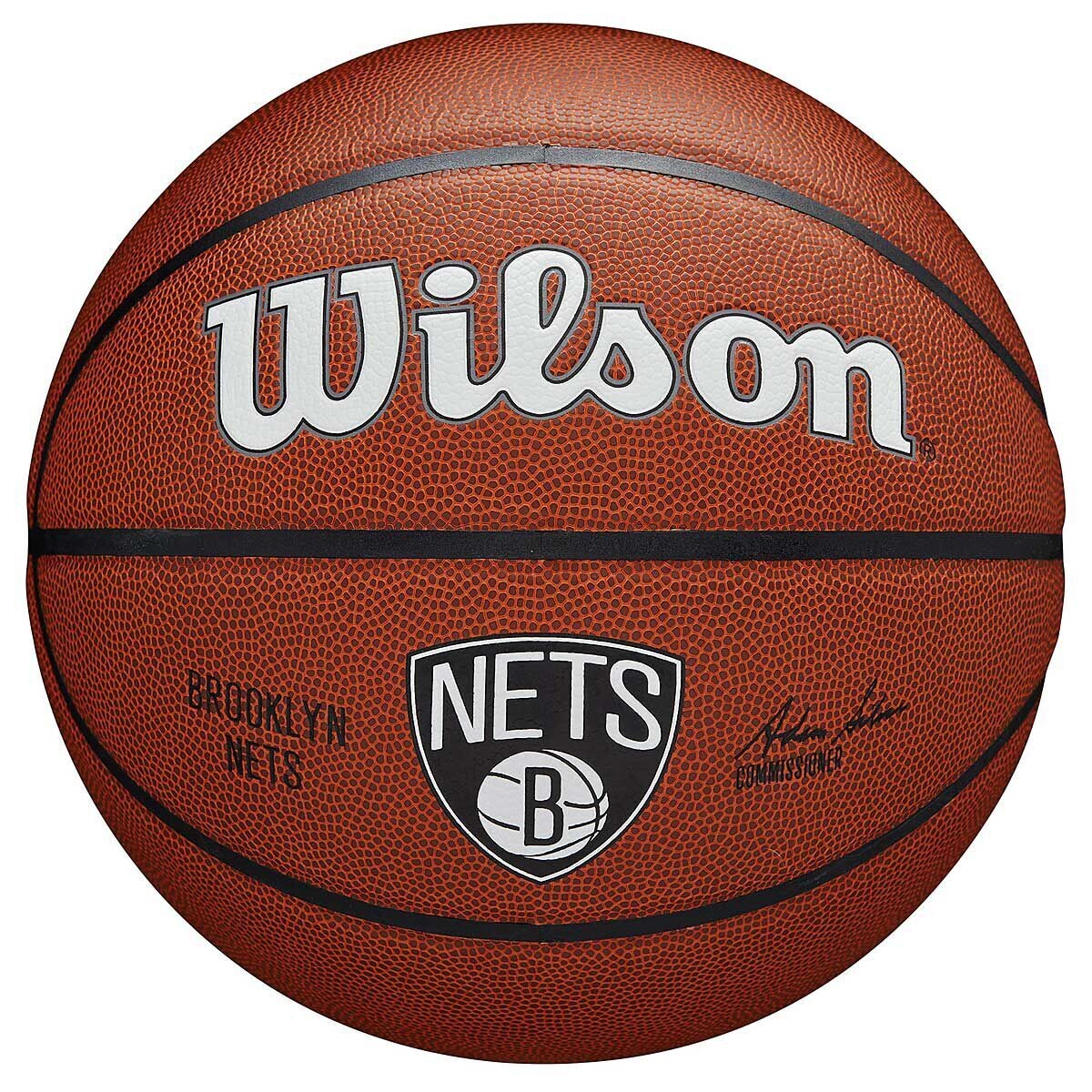 

Баскетбольный мяч NBA Brooklyn Nets Team Composite Wilson, цвет Black/White