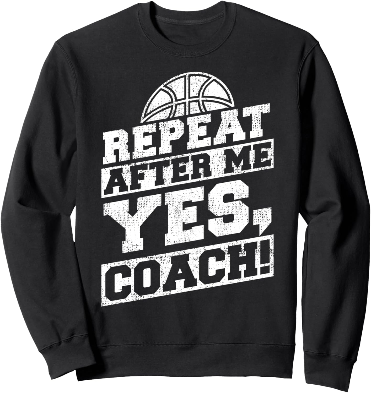 

Повторите за мной: Да, тренер, баскетболист, тренер, толстовка Sports Coach, черный