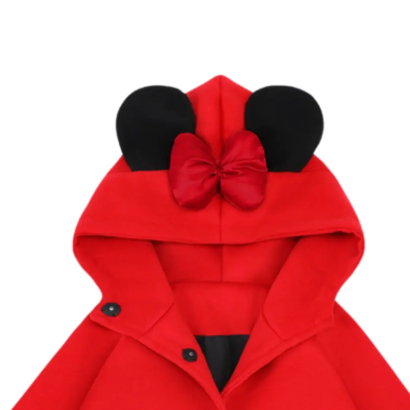 Disney Пальто с мультяшным рисунком, стандартное издание, осень-зима, детское, красное — фото 3