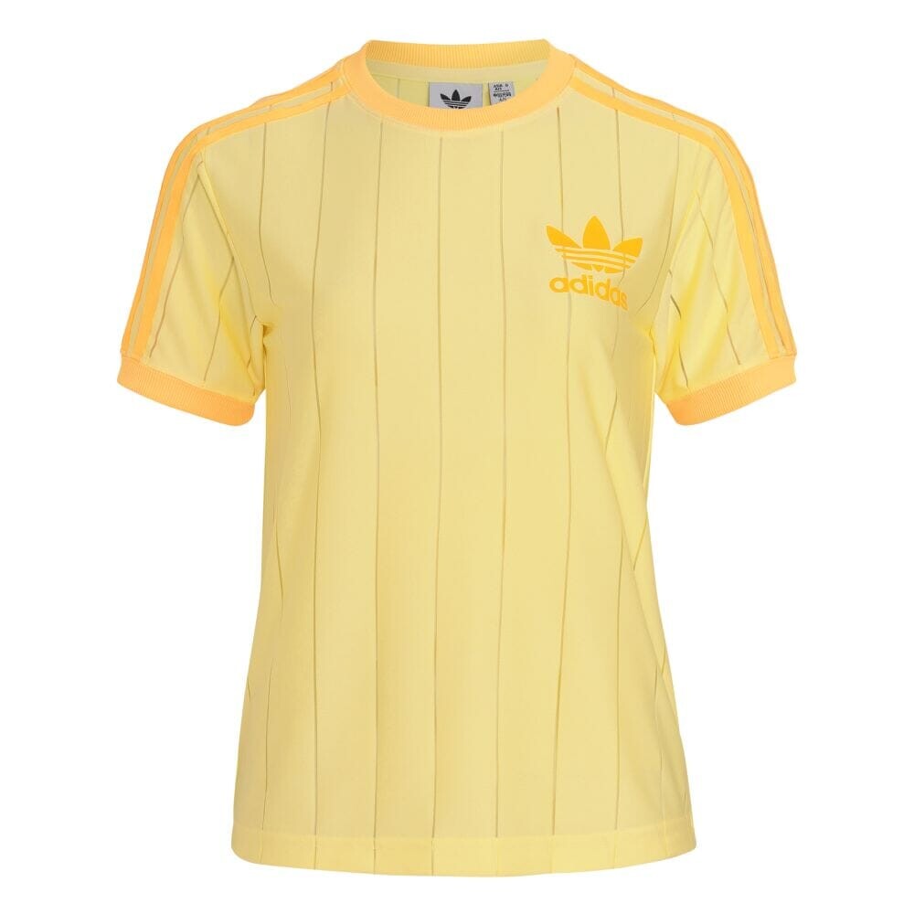 

Футболка Adidas Three Stripes Short Sleeve T-Shirt, цвет Almost Yellow