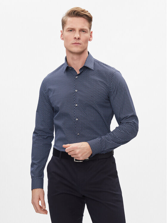 

Рубашка узкого кроя Calvin Klein, синий