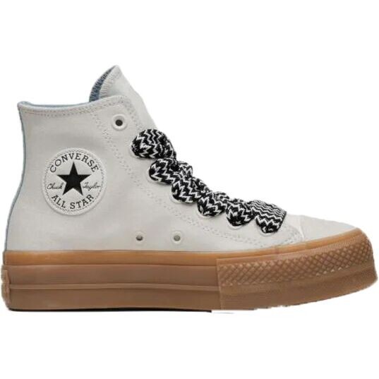 

Кроссовки Chuck Taylor All Star Lift Platform замшевые Converse, цвет Weiß/Blau