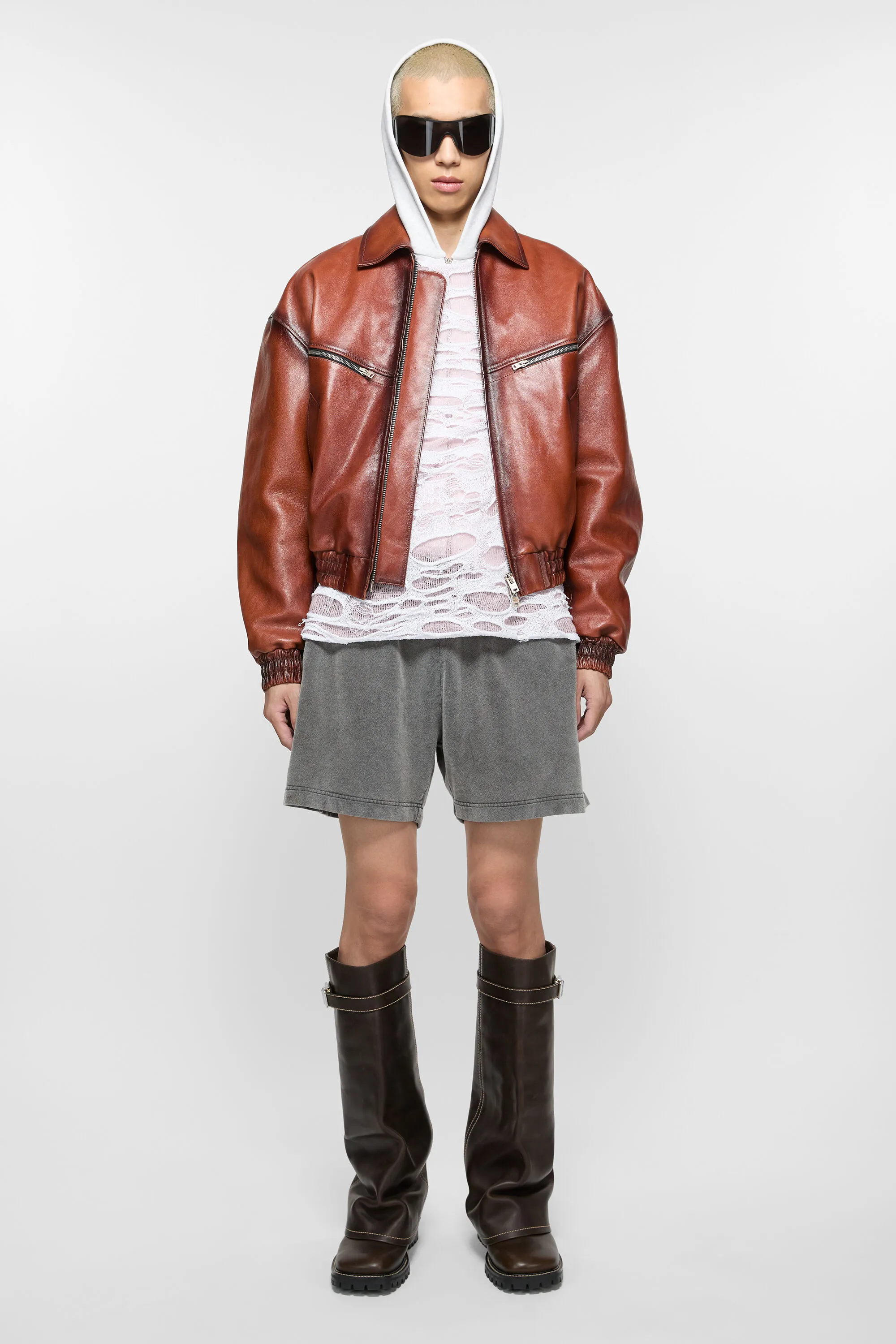 

Хлопковые шорты Acne Studios, Faded black