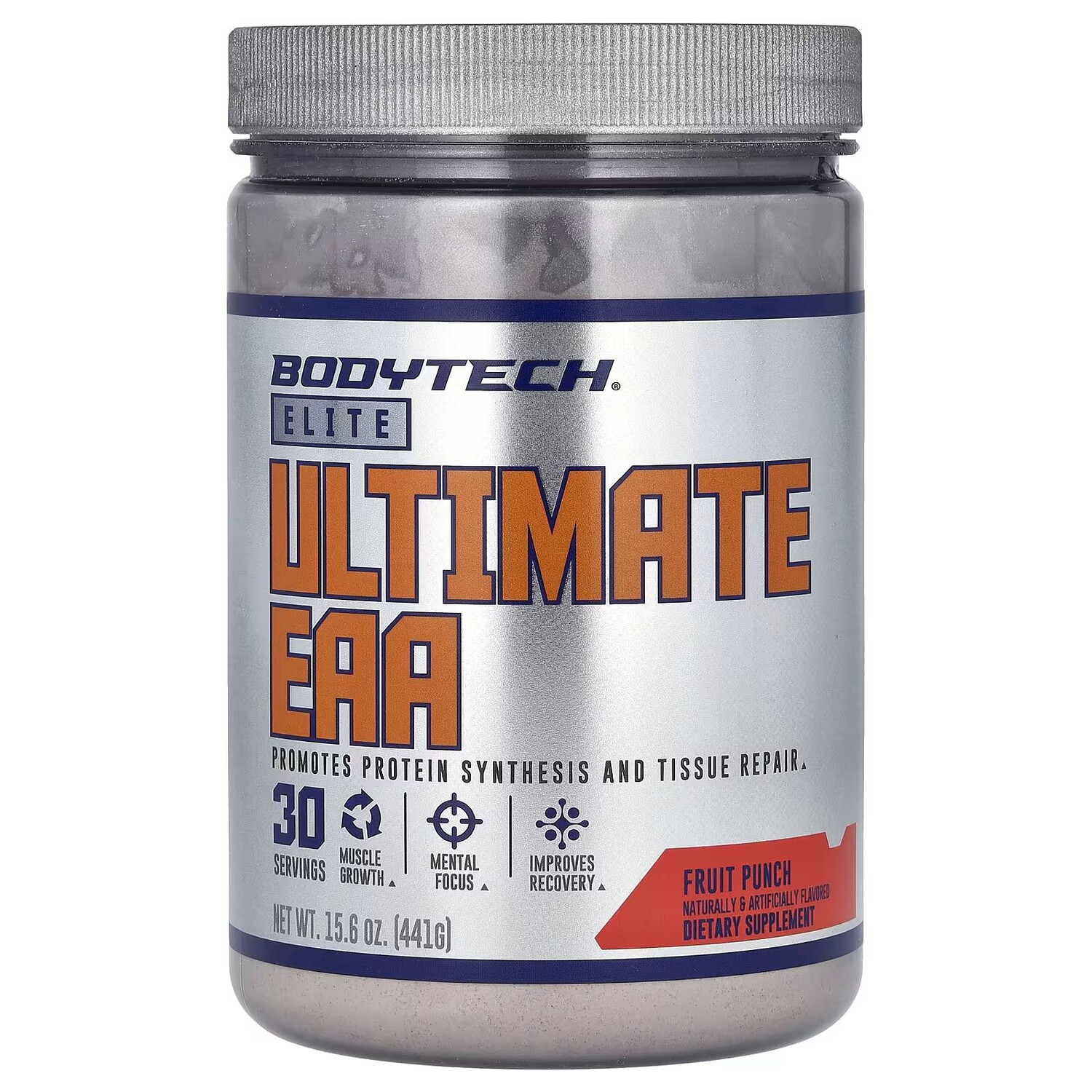 

Elite, Ultimate EAA, фруктовый пунш, 15,6 унции (441 г) Bodytech