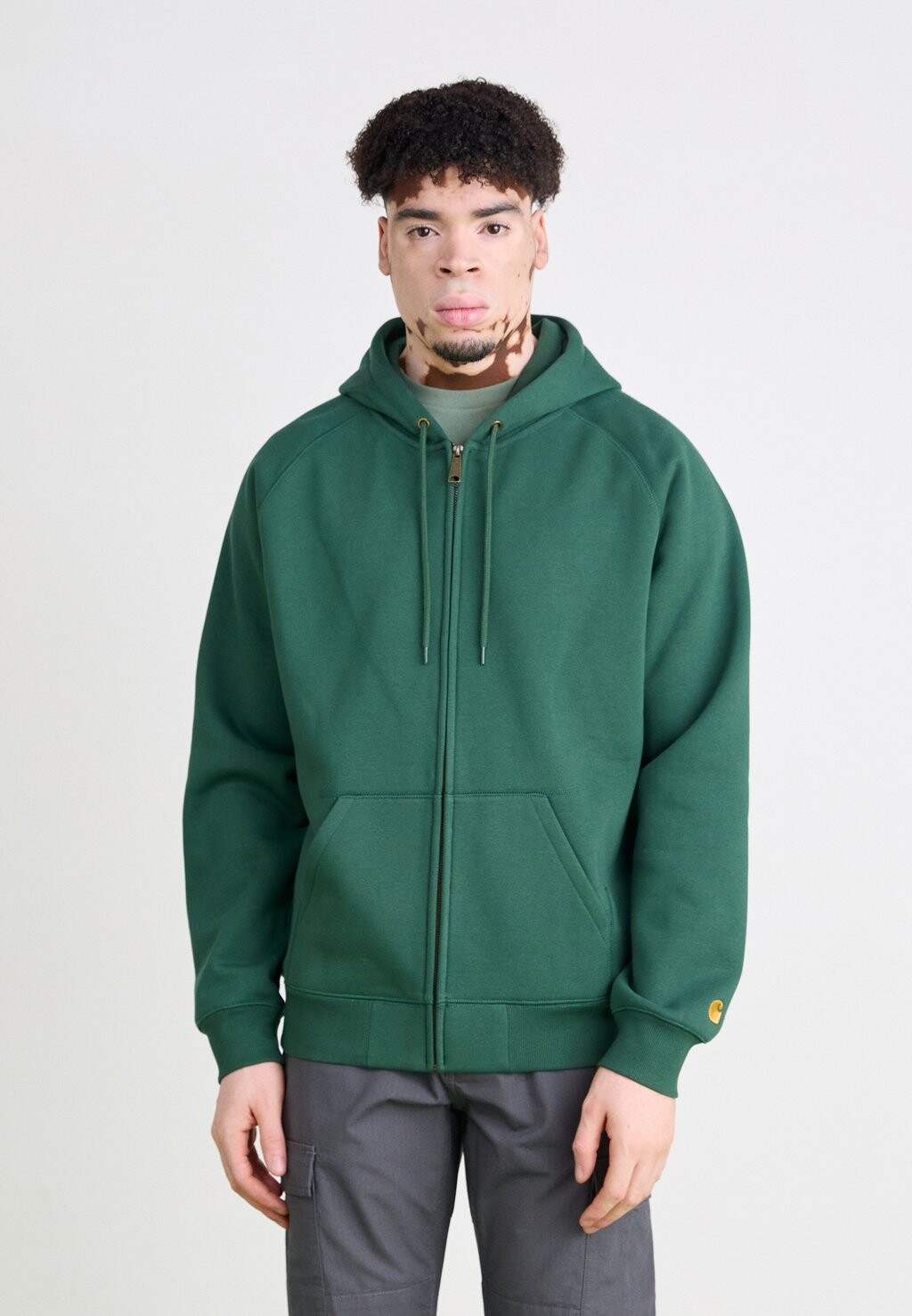 

Толстовка на молнии HOODED CHASE Carhartt WIP, темно-зеленый