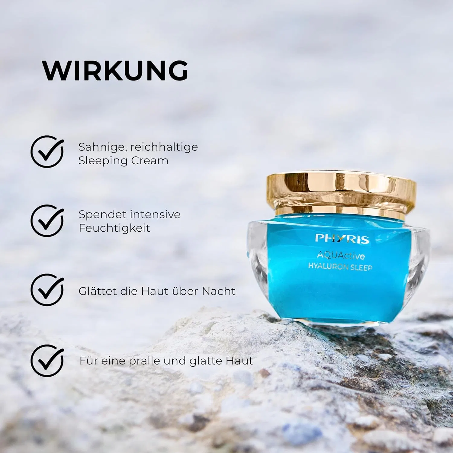 Крем для лица Phyris — Ночной уход Aquactive Hyaluronic Sleep , Blue — фото 2
