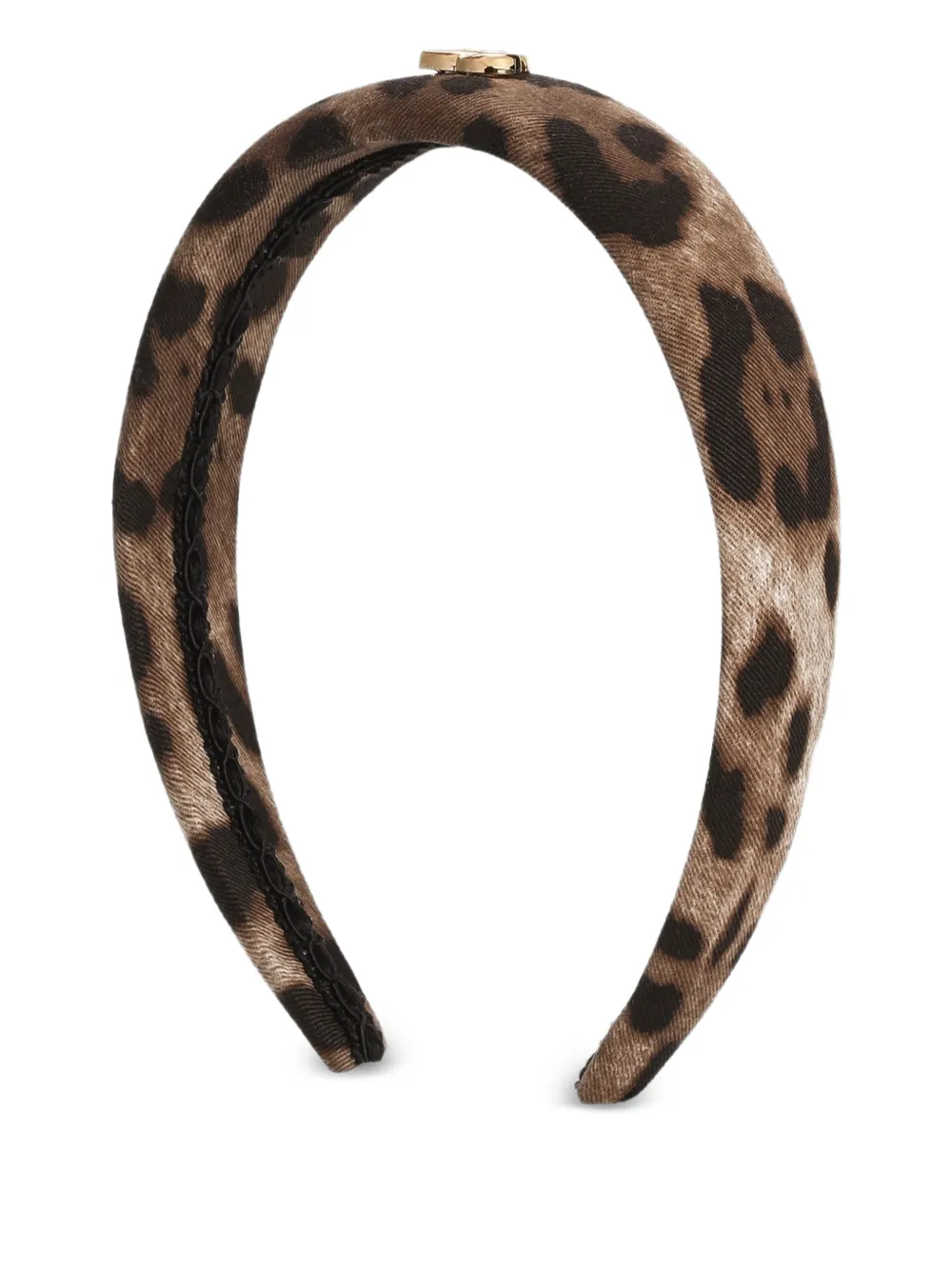 

Ободок с леопардовым принтом Dolce & Gabbana Kids, коричневый