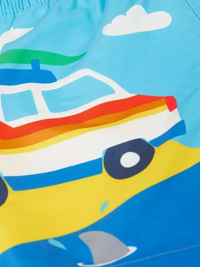 Детские пляжные шорты Polkerris, разноцветные Frugi — фото 4