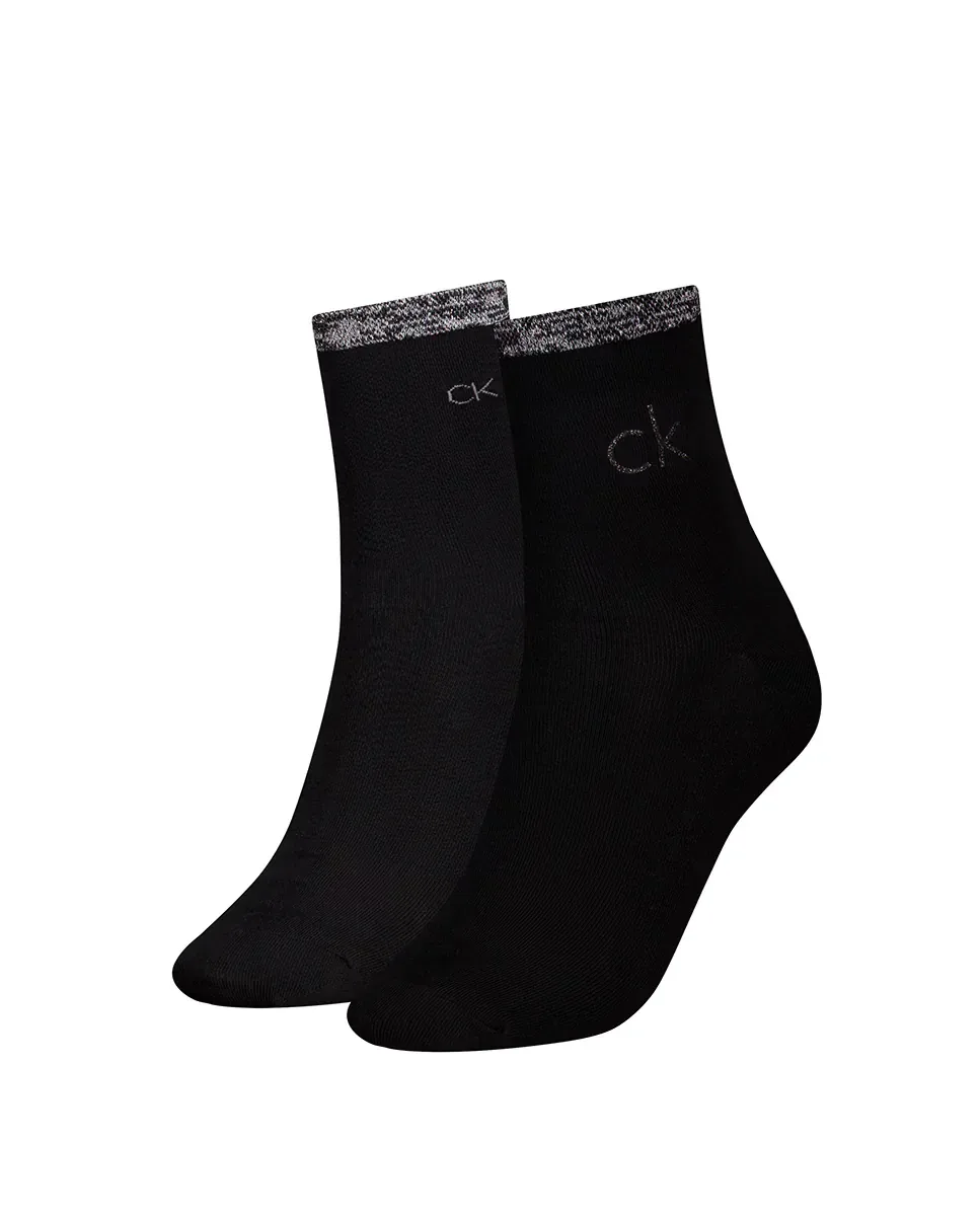 Набор из 2 пар коротких носков Calvin Klein для женщин, черный