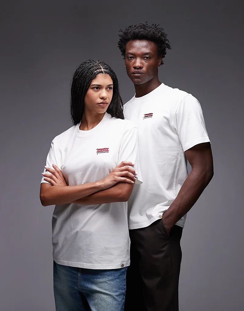 

Футболка с логотипом флага Dickies, кремового цвета