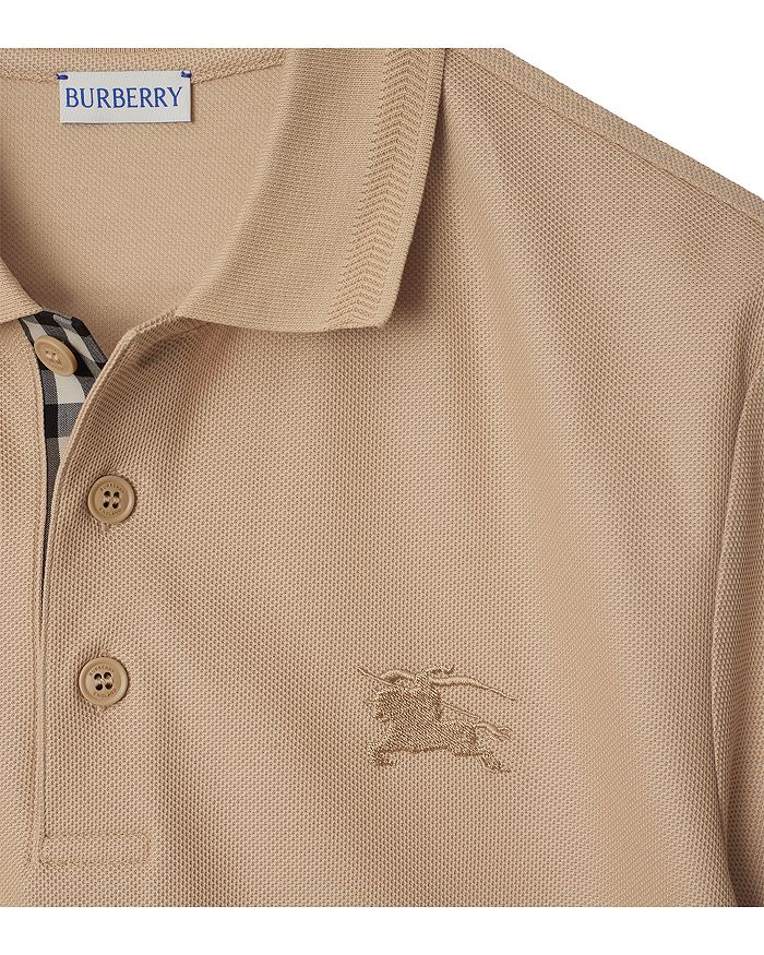 Поло Burberry Eddie Cotton Piqu? Equestrian Knight, коричневый/бежевый — фото 4