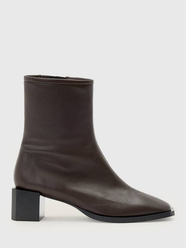 Кожаные ботинки Avril до щиколотки AllSaints, Brown