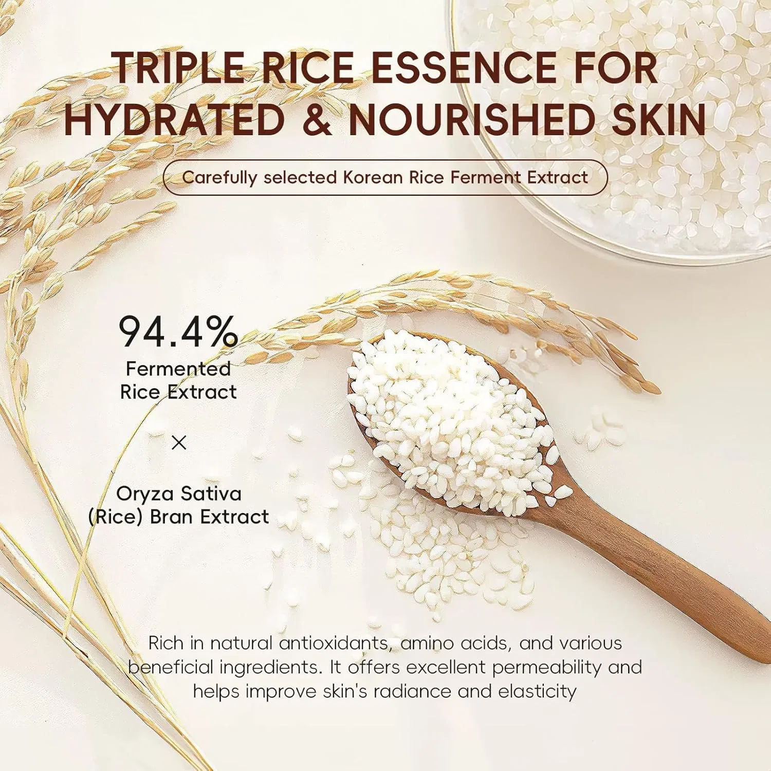 Крем для глаз с экстрактом риса и гиалуроном от Korean Skincare Barevel — фото 2