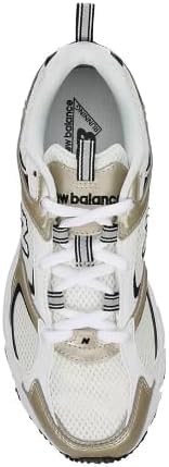 New Balance Мужские кроссовки 408 V1, Sea Salt/White/Light Gold Metallic — фото 3