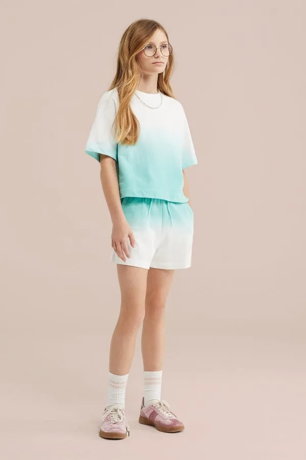 Простая футболка We Fashion, Turquoise — фото 3