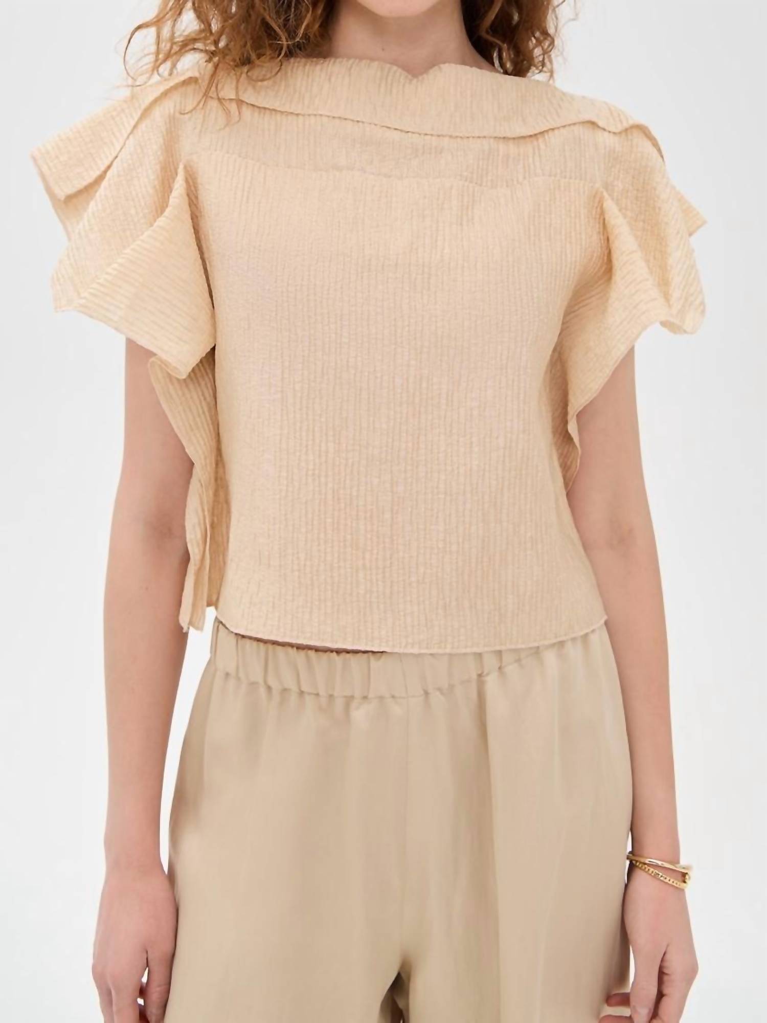 

Топ Rivera светло-персикового цвета Rachel Comey, светло-персиковый