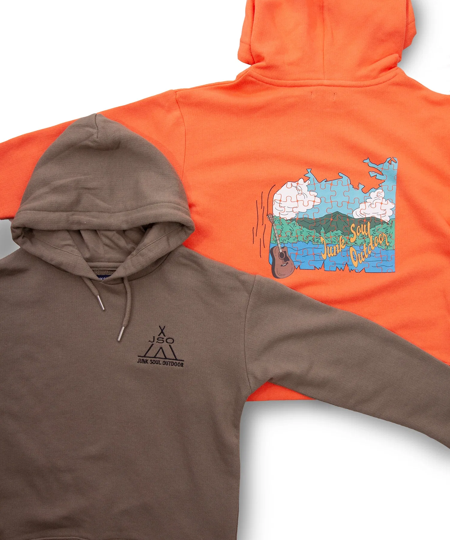 Худи JUNK SOUL/Fleece-lined Jigsaw Puzzle Pullover Hoodie (M4) — фото 2