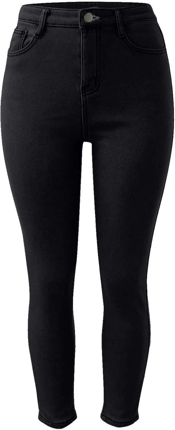 Женские джинсы Stretch Fleece Skinny High Waist Jeggings для холодной погоды — фото 2