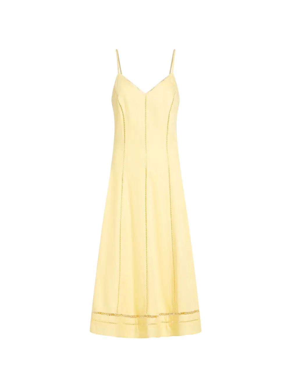 

Платье миди с вышивкой Karl Lagerfeld, желтый