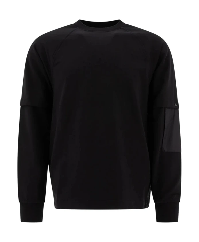 

Толстовка с круглым вырезом стрейч AW24 C.P. Company, черный