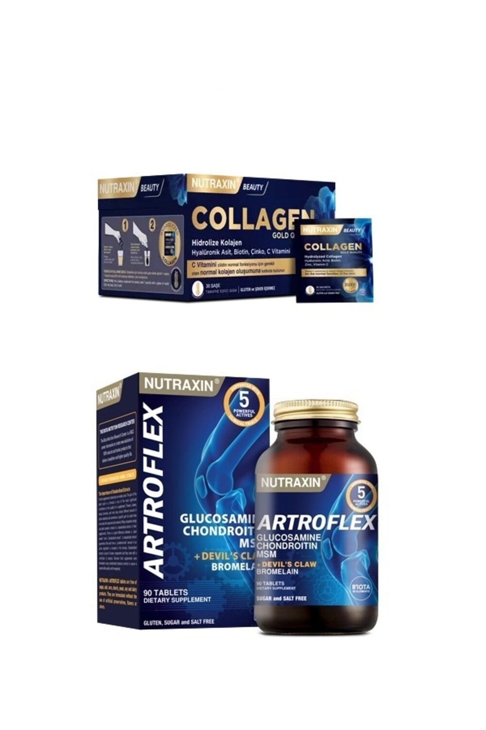 

Nutraxin Коллаген 30 пакетиков 10000 мг + Artroflex 90 таблеток