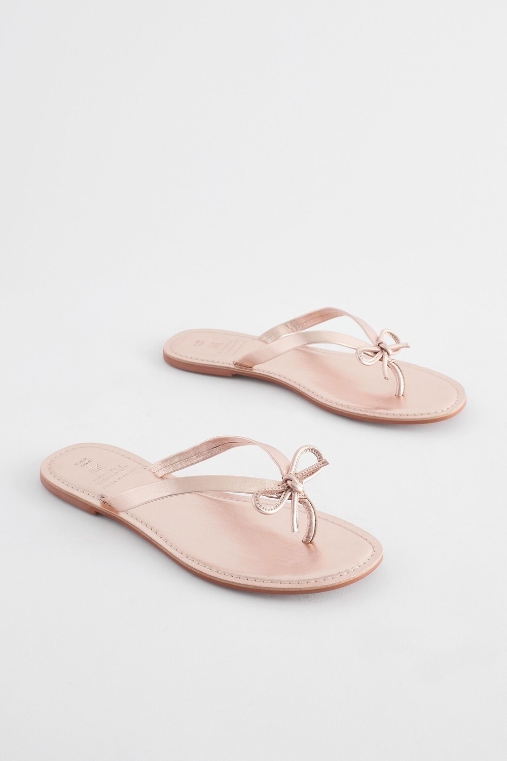 Кожаные шлепанцы Forever Comfort с бантом Next, розовый