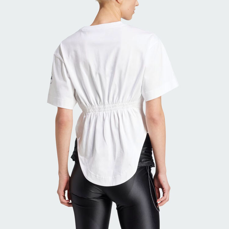 Футболка из органического хлопка с логотипом Stella McCartney Adidas — фото 3