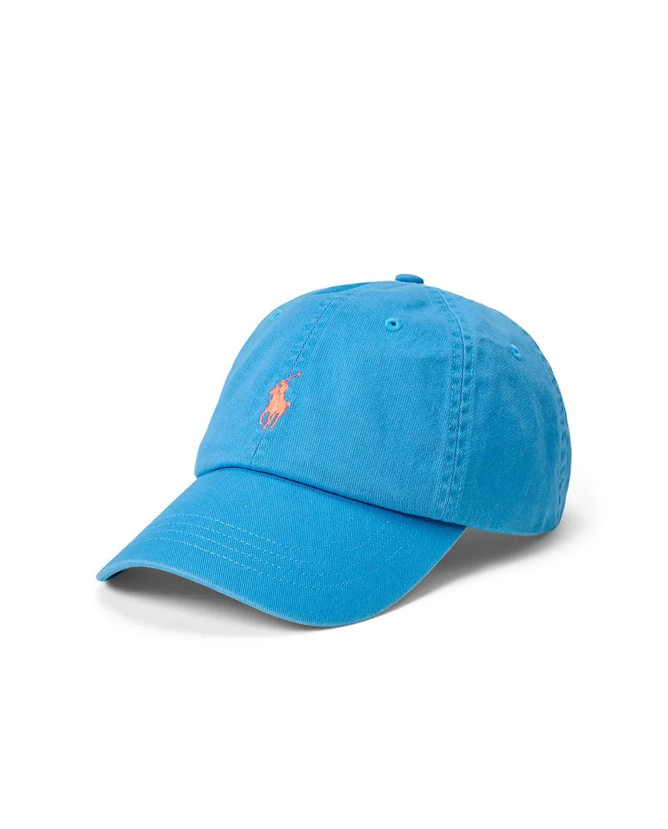 

Мужская хлопковая кепка с вышитой лошадью Polo Ralph Lauren, цвет Azul Alba