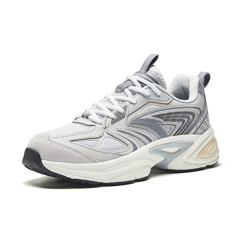 Кроссовки ANTA Millennium Glacier Lifestyle Shoes Men Low-top Chip Grey/Cool Grey, серый — фото 2