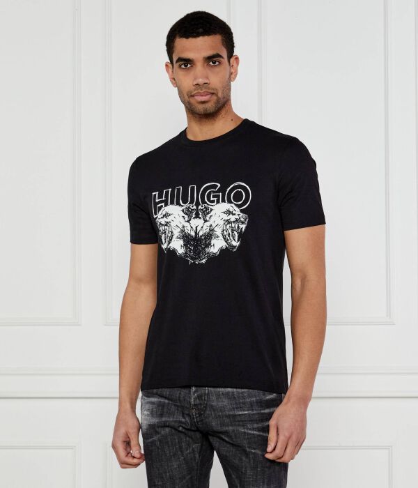

Футболка дурро Regular fit Hugo, черный