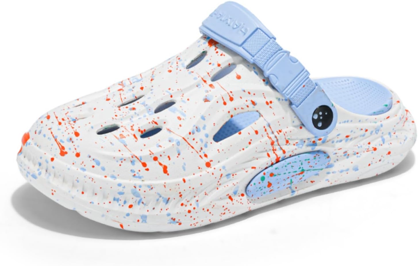 

Мужские комфортные сабо Khwfjas Fashion на платформе в стиле брызг-чернил, изготовленные из материала EVA, Шлепацы, повседневные тапочки, пляжная обувь, стильные сандалии, синий