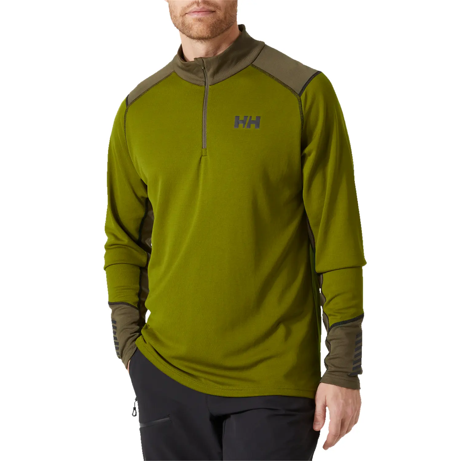 

Топ Helly Hansen Lifa Active 1/2 Zip, оливково-зеленый