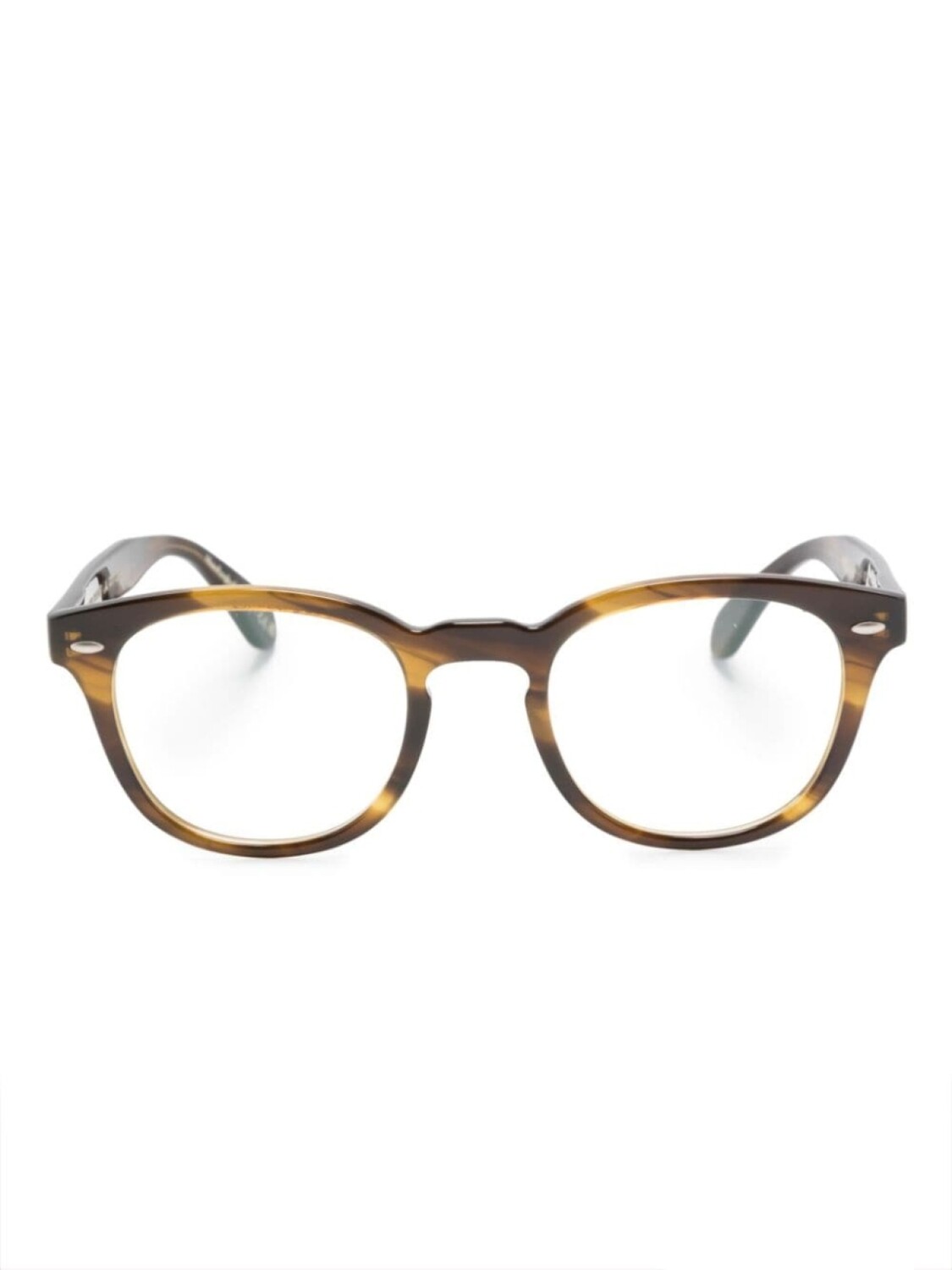 

Oliver Peoples очки в круглой оправе, коричневый