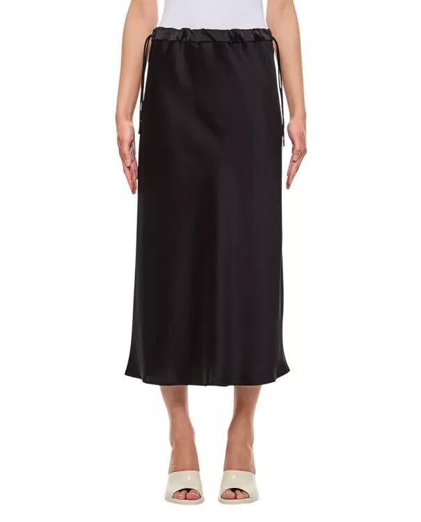 

Атласная юбка edite Max Mara, черный