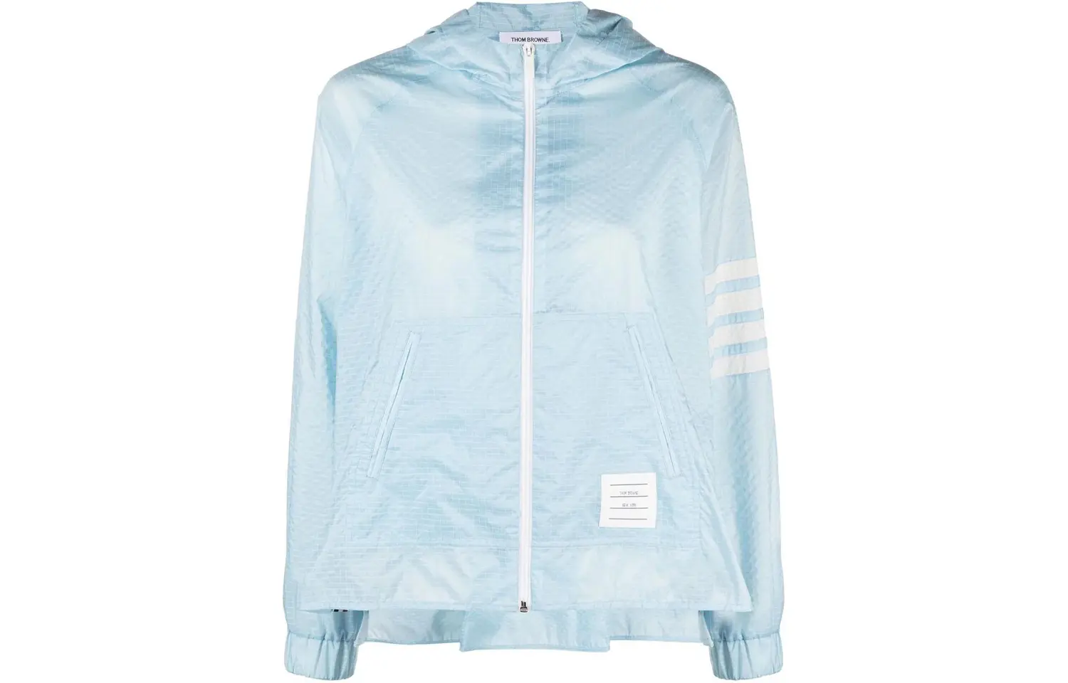 

THOM BROWNE Полосатая куртка на 4 бара, Sky Blue